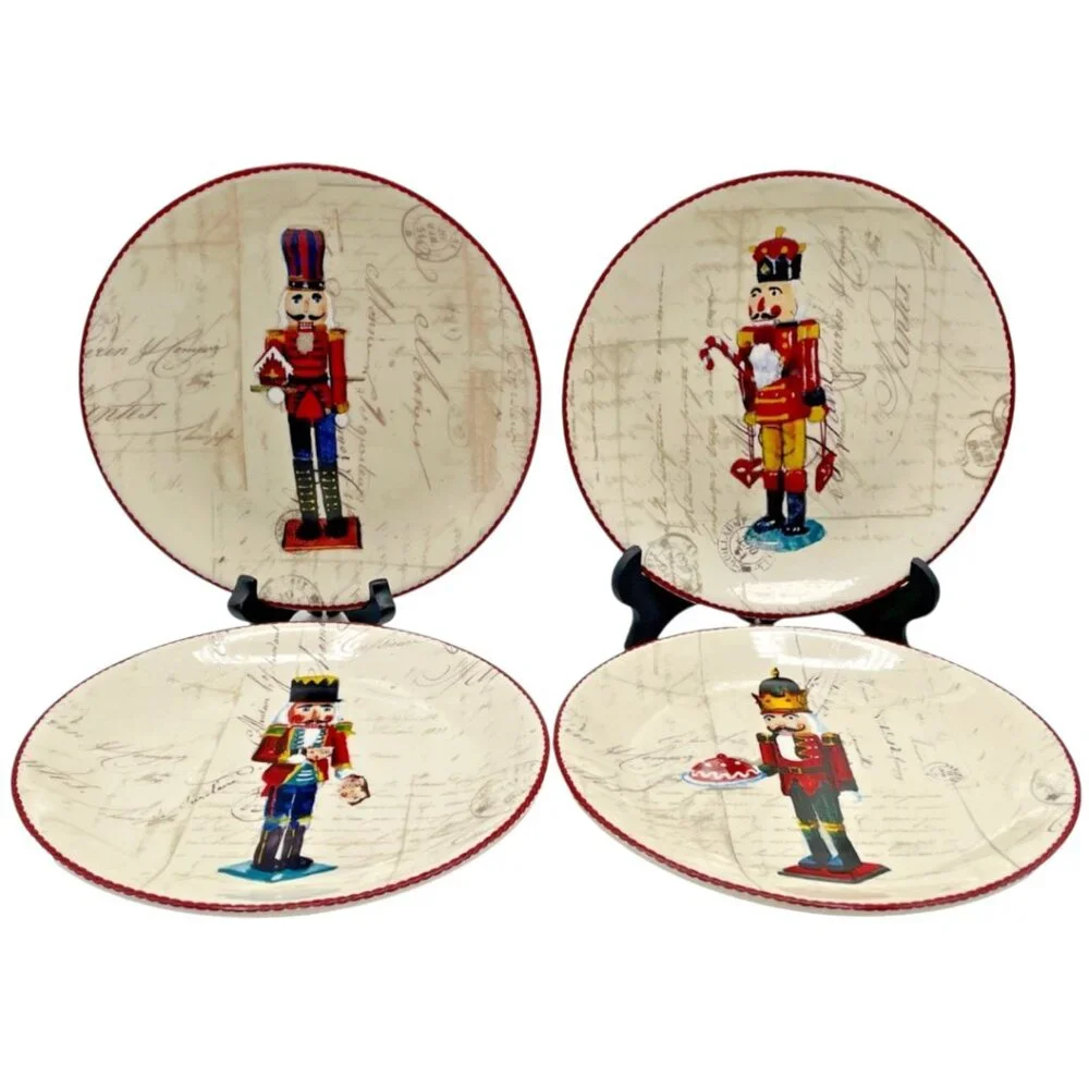 2 Williams Sonoma Nutcracker Salad Plate 8 1/2